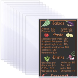 Henoyso 200 Pcs 8.5" x 14" Menu Cover Rigid Print Protectors Clear Heavy Duty Menu Holder Poster Protector Sleeve Hard Plastic Paper Sleeves for Page Sheet Photographs Document Birth Certificate