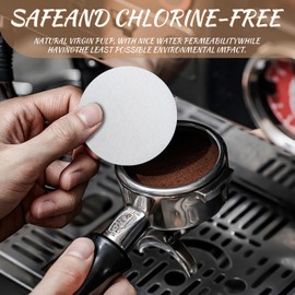 700PCS Coffee Compatible Filter Paper, 54mm Coffee Filter Paper, White Round Filter Paper, Coffee Filter for Most Coffee Machines