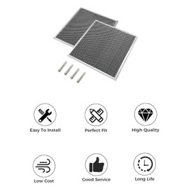 W10905734 Vent Hood Charcoal Filter Kit (30" Models) Compatible for Whirlpool. Replaces AP6050126, 4533728, PS12070219