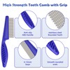 Flea Comb for Cats Dogs, 6 Pack Pet Lice Comb