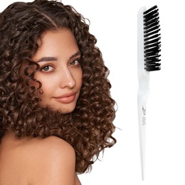 Curl Keeper Root Brush for Hair - Hair Styling Brush with Strong Flexible Nylon Bristles Prevents Snags, Creates Volume & Lift for Curly - Gentle on Scalp