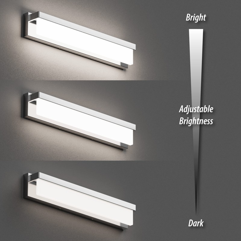 LIGHTINN LED Bathroom Vanity Light Fixture Over Mirror 24.4 inch