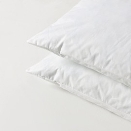 basic home 22x22 Pillow Inserts-Shredded Memory Foam Fill-High Density Throw Pillow Inserts with Long Support-Home Couch Hotel Collection-Cotton Fabric-2 Pack