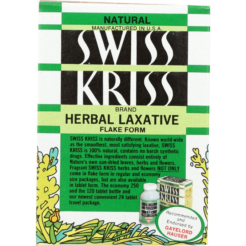 Modern Products Swiss Kriss Herbal Laxative Flake, 1.5 Ounce -