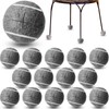 Macarrie 16 Pieces Precut Tennis Balls for Chairs Tennis Ball
