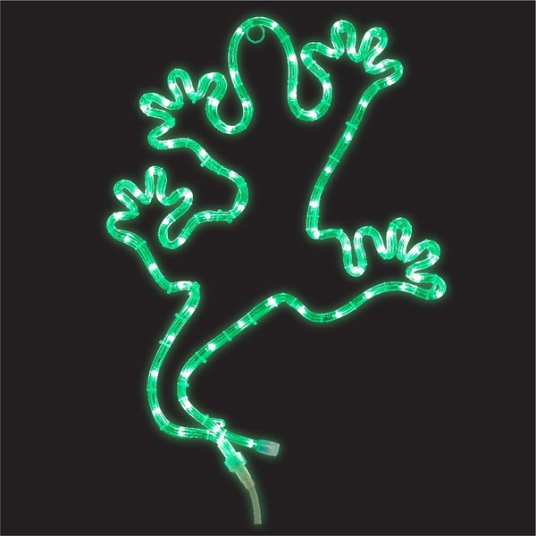 Green LongLife Ming's Mark 8080126 Led Rope Light Lizard Green