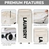 Goodpick Laundry Hamper with Wheels, 75L College Dorm Room Essentials,