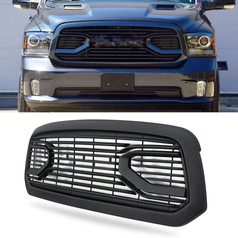 Unbranded Front Bumper Upper Grill For 2013-2018 Dodge Ram 1500