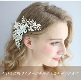 Luxurious European Style Women's Hair Accessory, Hair Ornament, Headdress, Weddings, Parties, J's Select (Flower 1)