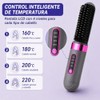 Cepillo Alisador de Cabello Inalámbrico, 4 Temperaturas y Pantalla LCD