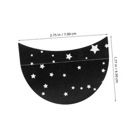 Healvian 100pcs Eyeshadow Stickers Tape Under Eye Makeup Shields Eyeshadow Stickers for Eyes Eyeliner Tape Eyeliner Stencils Makeup Patches Black Non-woven Fabric