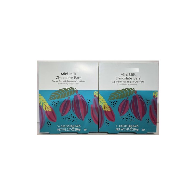 Trader Joe Mini Milk Chocolate Bars Super Smooth Belgian Chocolate