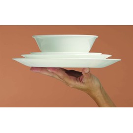 Corelle 10 oz Vitrelle Glass Winter Frost White Dessert Bowl, Pack of 6