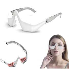 Eye Massager, Red Light Therapy for Eyes, Led Therapy Glasses, Eyes Bag Remover, Under Eyes Beauty Device for Dark Circles Wrinkles Puffiness Relax Eye Strain