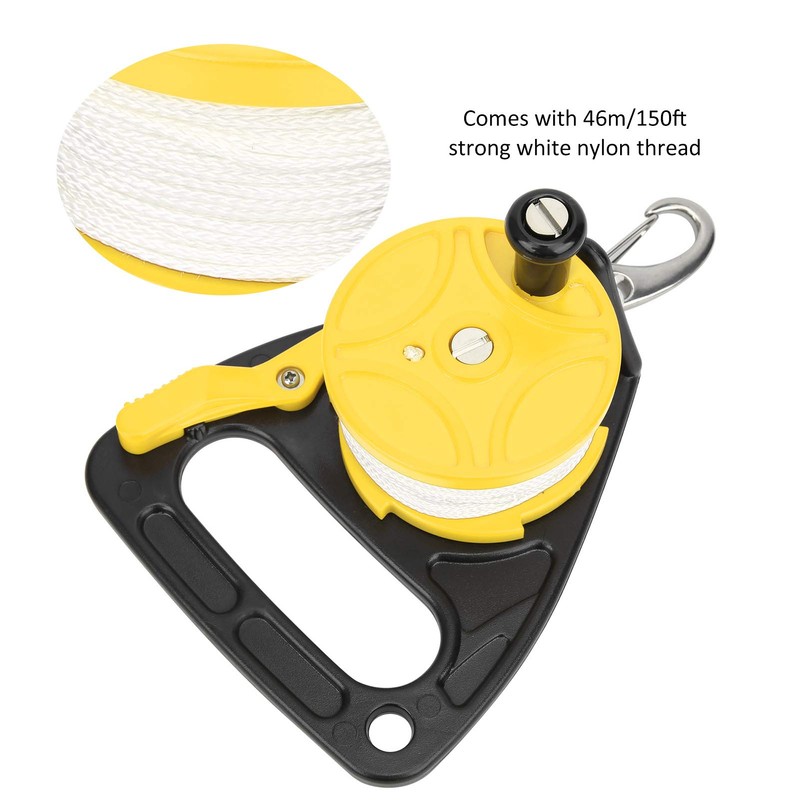 150ft Scuba Dive Reel Kayak Anchor with Handle Card Position