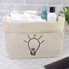 Large 'Lit Lightbulb' Canvas Organiser/Storage Bag (OR00008080)