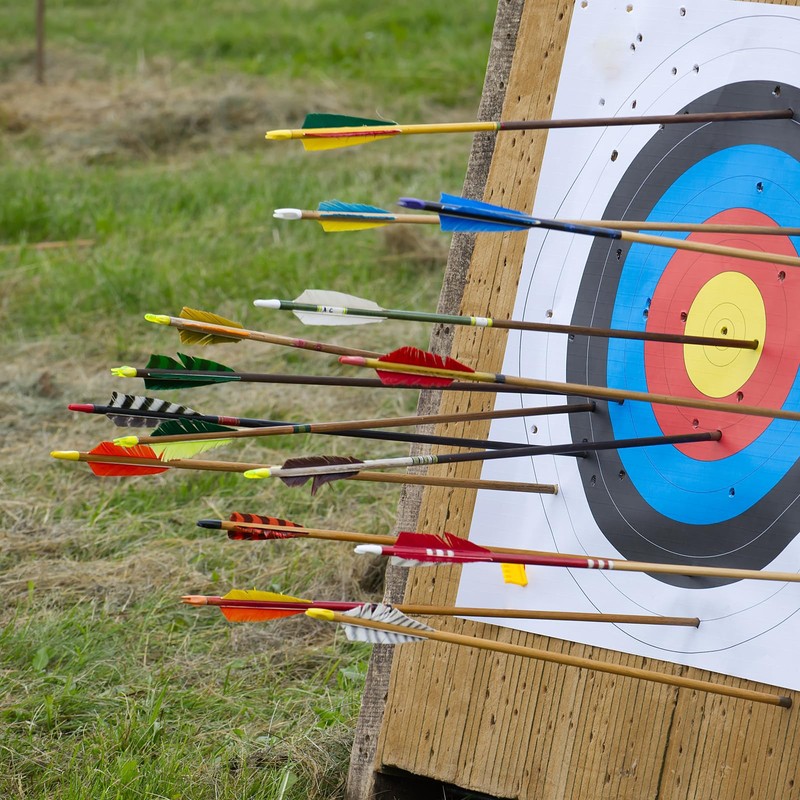 PATIKIL Archery Arrows Nocks 4.2mm 0.165", 50 Pack Insert Arrow