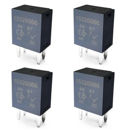 GROBARPART 4 pcs 15328866 relay 8385 Relay, 4 Pin Relay 12VDC 20A 4 Terminal Relay, Compatible with GM Compatible with GMC Compatible with Buick Compatible with Chevy, 15328866 8385 Relay