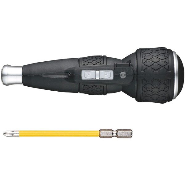 Vessel Electric Ball Grip Screwdriver with 1 Bit (Silver) Electric Ball 220USB-1SL