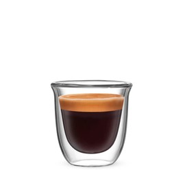 Bialetti Florence Double Wall Glass Heat Resistant Glass 80ml Pack of 2
