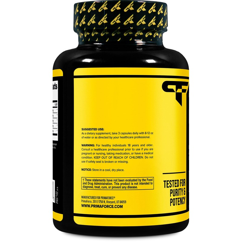 Primaforce Nitric Oxide Booster (2,250mg, 120 Capsules) - 40 Servings