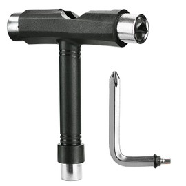 YOUSHARES T-Bone Skateboard Tool, Roller Skate Multi T Tool New,T-Type Tool Black for Skateboard