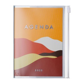 MARK'S 2024/2025 Pocket Diary A6 Vertical, Mountain // Orange: From September 2024 to December 2025