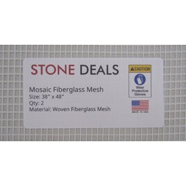 Stone Deals Mosaic Mesh for Back Mounted Tile, 36 Inches Wide by 48 Inches Long, Pack of 2 - Non Sticky