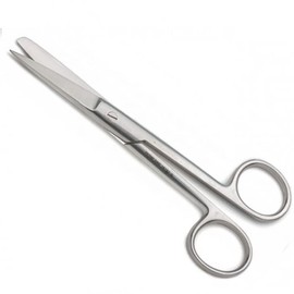 Medical Blunt Nursing Scissors First aid Surgical All-Purpose Instrument Sharp Blunt 15.5 cm Stainless Steel Dressing Scissor Autoclavable