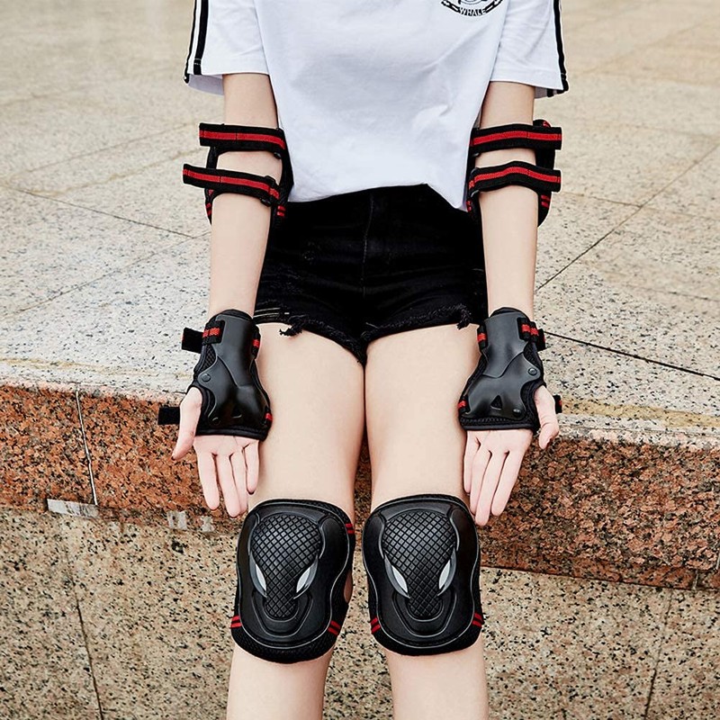 Protective Gear Set Set 6 in 1 Protective Knee Elbow