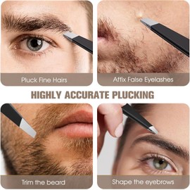 TESECU Precision Tweezers Set, Professional Stainless-Steel Precision Tweezer Set – Craft Tweezers