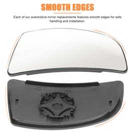 LHCDQSKCW Compatible With Ford Transit T150 T250 T350 2015 2016 2017-UP Driver Left Side Mirror Glass, Lower Tow Mirror with backing plate, Replace BK3Z17K707A