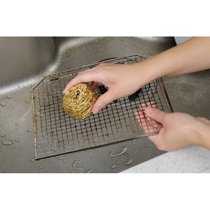 Bonster K-31 Anti-Bacterial Cleaning Scourer, Curl Kate Gold, 1.8 oz