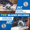 Dong Cheng Cordless Circular Saw 7-1/4-Inch 850W, Cutting Depth 65mm,