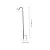 Kisangel Ground Hanging Shepherd Hook Rust Resistant Lantern Hanger for