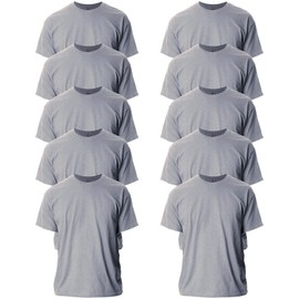 Gildan Adult Ultra Cotton T-Shirt, Style G2000, Multipack, Sport Grey (10-Pack), 3X-Large