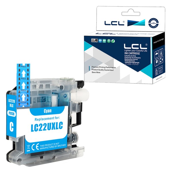 LCL Compatible Ink Cartridge LC22U LC22UC XL (1 Cyan) Replacement