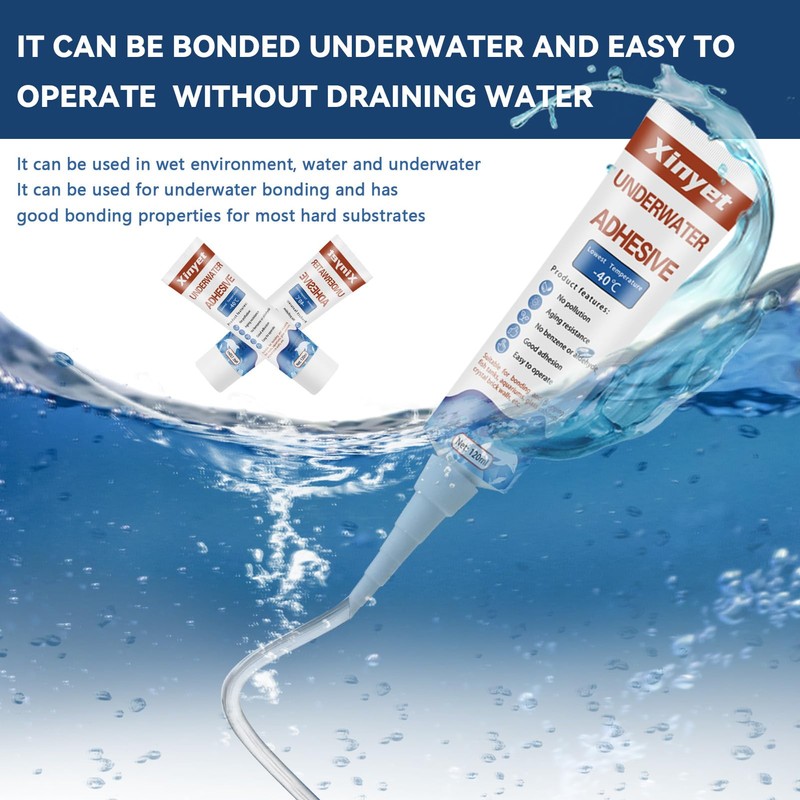 Xinyet 120ml Aquarium Silicone Sealant Clear, Underwater Sealant, Strong Adhesion