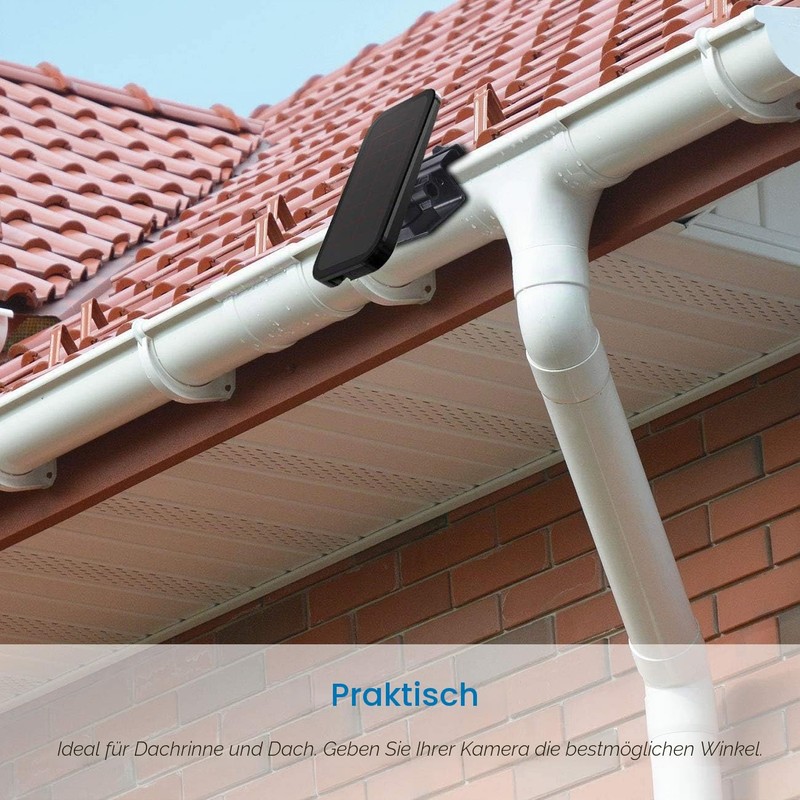 HOLACA Gutter Mount Compatible with Arl o Solar Panel/Pro 4/3/2/Ultra/Essential