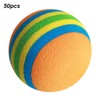 Alvinlite 50PCS Foam Balls for Cats, Rainbow Cat Toy Ball,