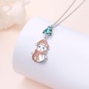 HOOHWE Snowflake Snowman Christmas Jewellery for Women 925 Sterling Silver
