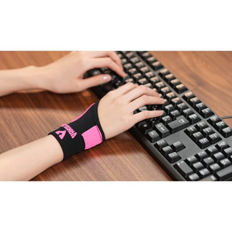 バンテリンコーワサポーター親ゆび専用 for e-SPORTS 小さめ~ふつう/S~Mサイズ ブラック×ネオンピンク