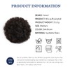 YAMEL Afro Puff Drawstring Ponytail Medium Bun Extensions Dark Brown