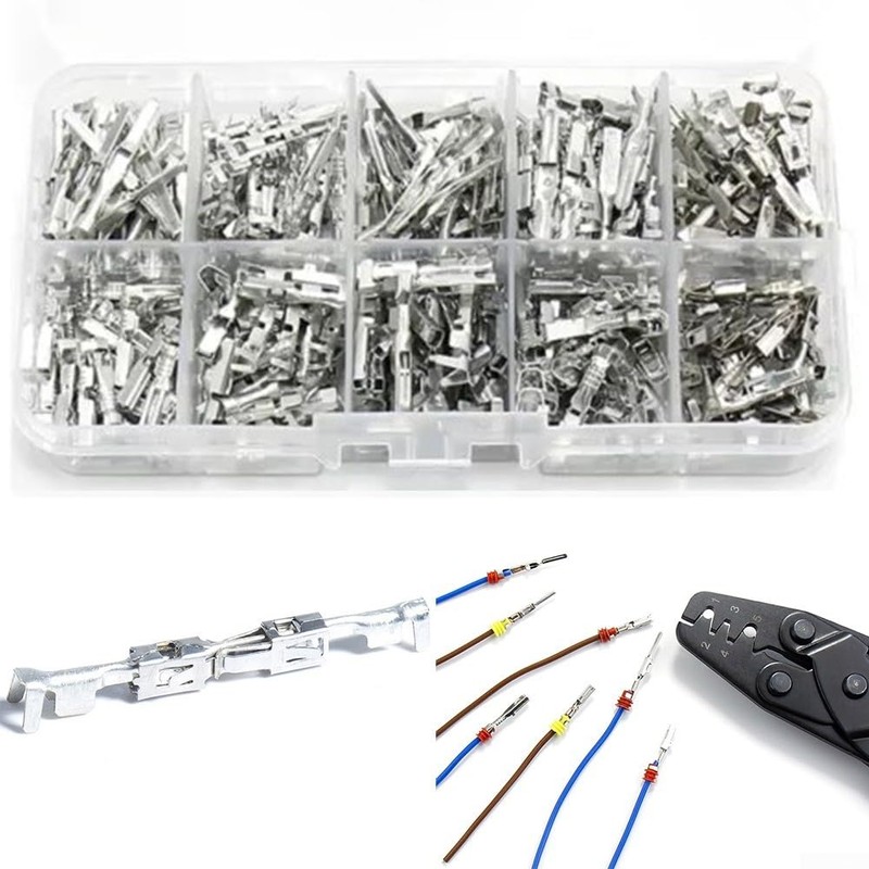 ZYWUOY 290Pcs Car Electrical Wire Terminal Pins Kit 1/1.5/1.8/2.2/2.8mm Connector