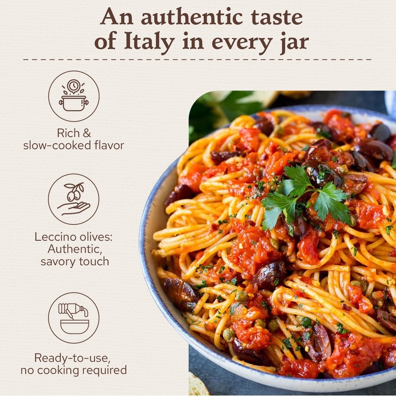 Rustichella d'Abruzzo Olive Pasta Sauce | Authentic Italian Recipe |