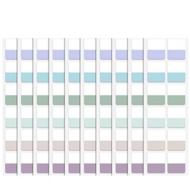 Post-it Film, Sticky Notes, Header Stickers, Index Stickers, 6 Colors, 240 Sheets, Easy to Use, Convenient to Carry, Rectangle, 1.0 x 1.1 inches (25 x 28 mm)