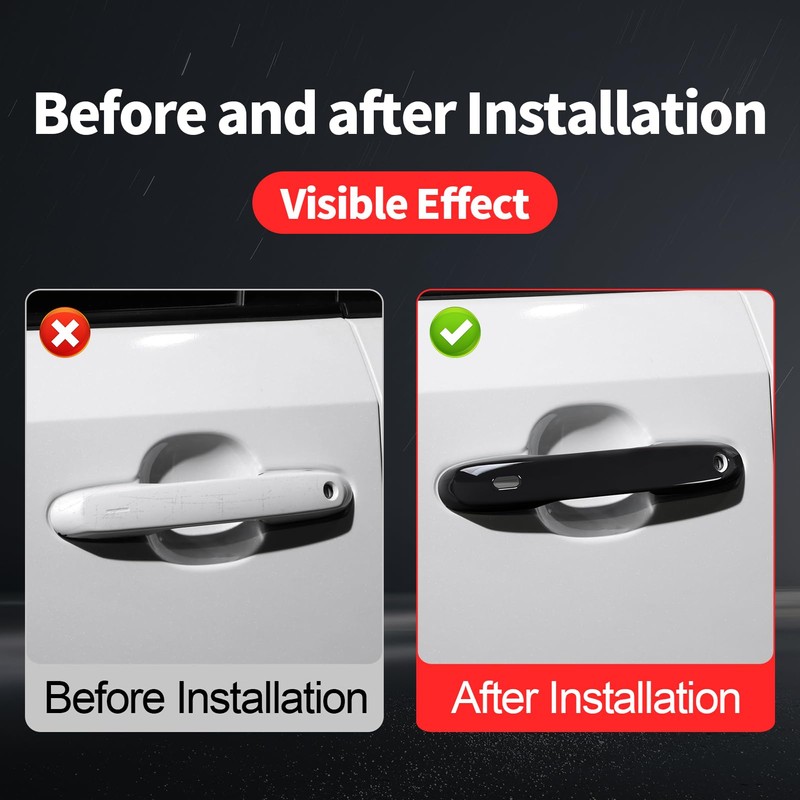 4-Piece Car Exterior Handle Decoration Suitable for 2024 2025 -Present