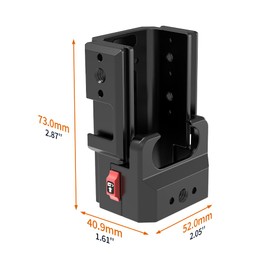 FEICHAO Protective Frame Housing Shell with 1/4 Screw Hole Quick Release Base Cold Shoe Mount Expansion Adapter Compatible with Osmo Pocket 3 (Basic Version)