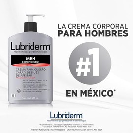 Lubriderm Men 3 en 1 Crema corporal 400ml 2 PACK