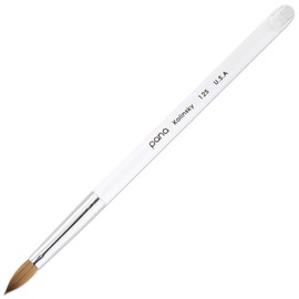 PANA Pure Kolinsky Nail Art Brush with Clear Acrylic Handle Size 12
